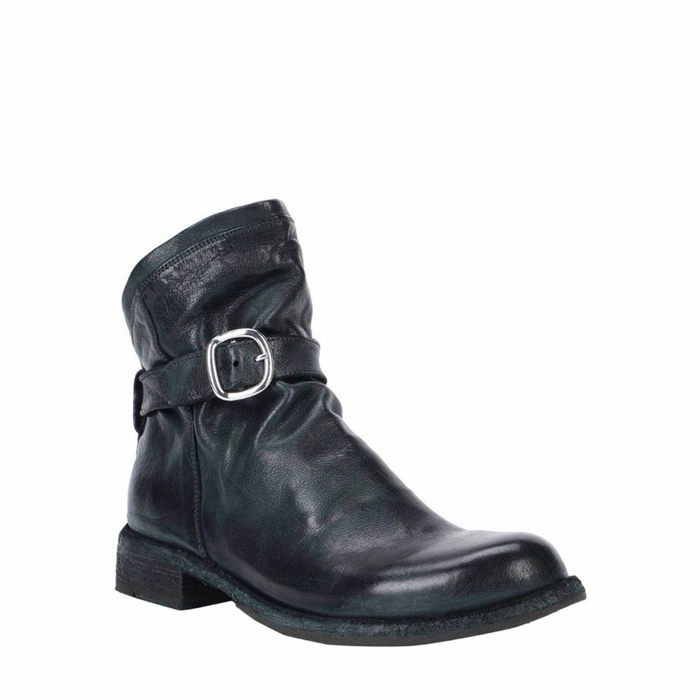 Officine creative dark green leather ankle boots sz 39.5 minimal wear EUC $885
